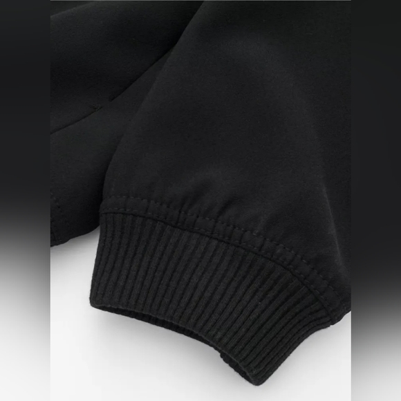 Indefeir bomber black jacket spring vintage solid long sleeves size various - Picture 8 of 8